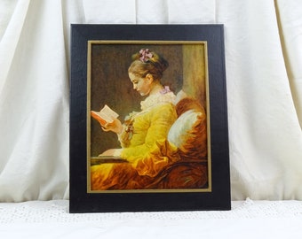 フラゴナール 読書する少女 額装複製画 インテリア 美術品 ジャン