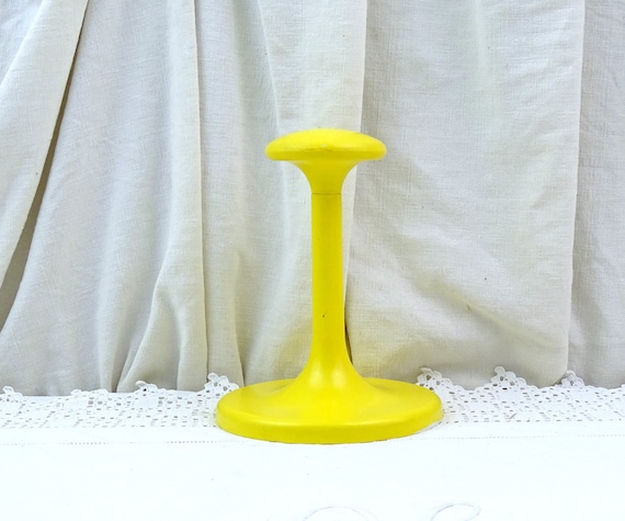 French Vintage Mid Century Modern Hat Stand with Tulip Base, Retro Milliners Shop Display Accessory France, 1960s Curio Brocante Decor