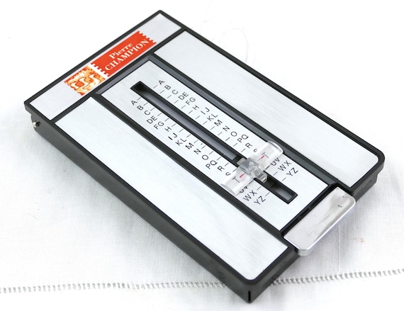 Vintage Unused 1960s / 1970s Pop Up Telephone and Address Index Card Book, Retro Phone Flip Up Number File from France, Old Style Office