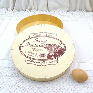 Boîte bois ronde fromage personnalisable