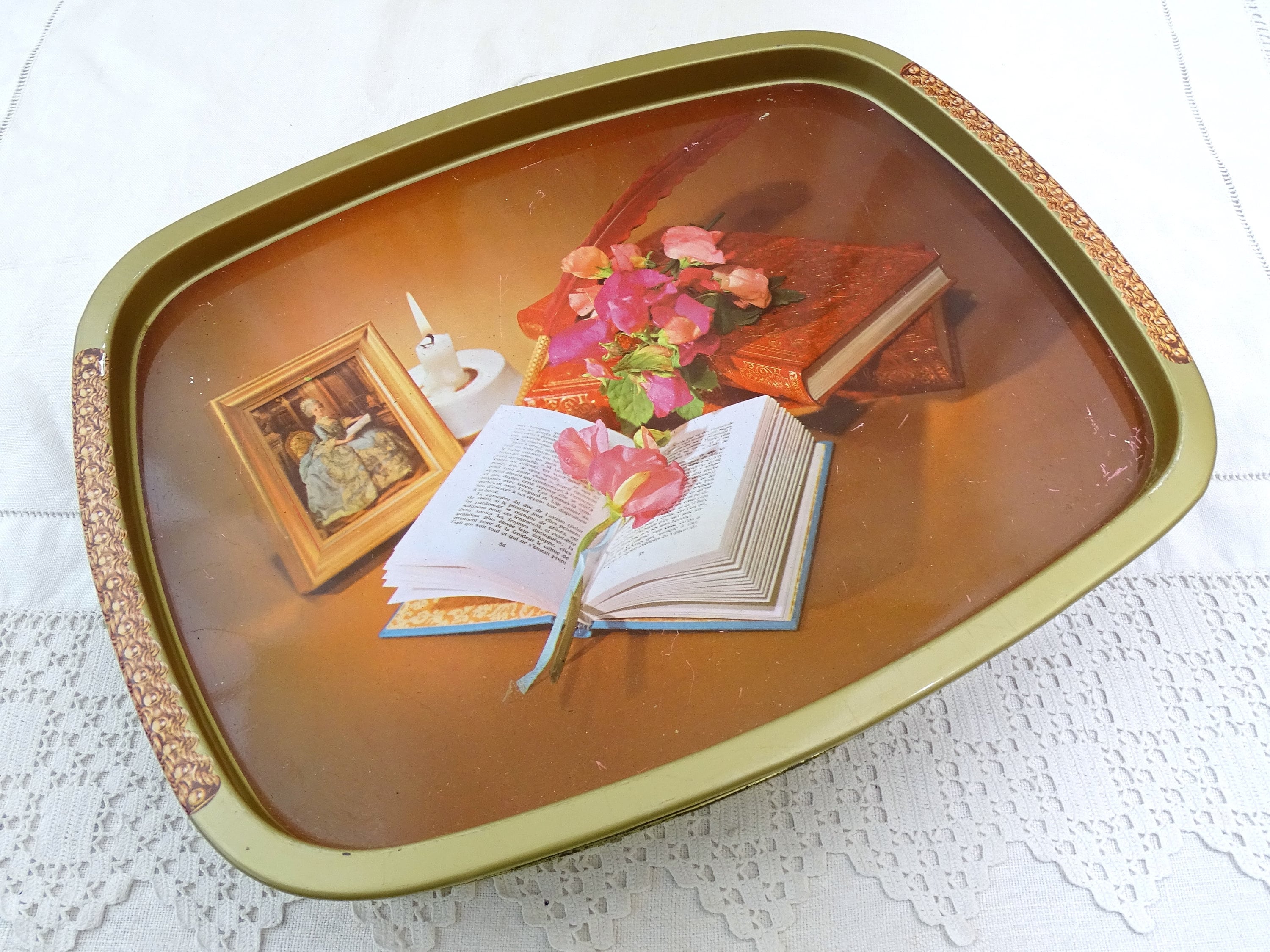 Enchanting Vintage Belgian Cookie Tin with Still Life: A Stylish Time Travel  to the 1960s-1970s!, VINTAGE TINS