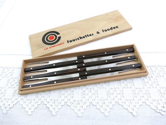 Vintage Le Creuset Fondue Forks - Set of 6 with Original Box