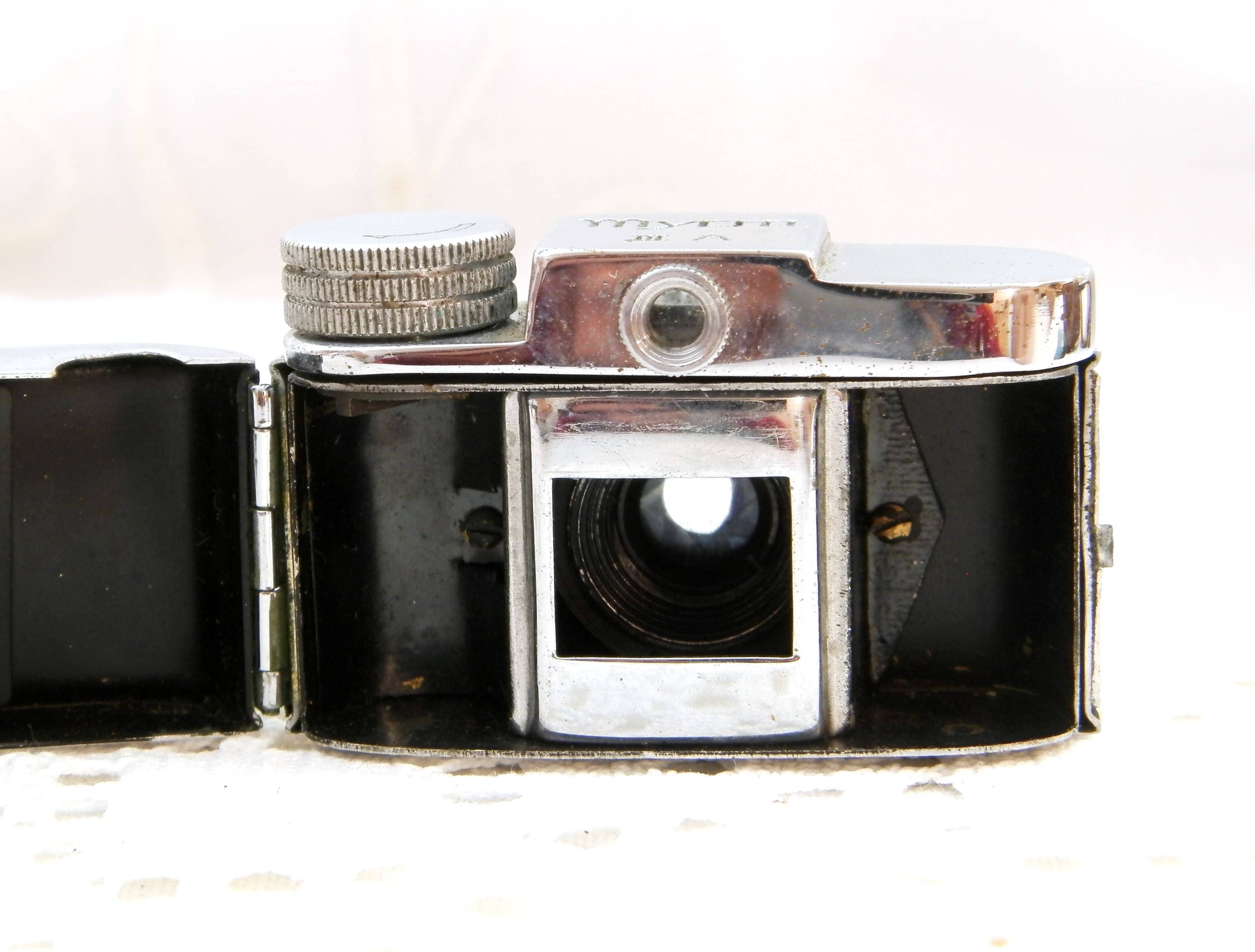 Vintage Miniature Photographic Mycro III A Sanwa Camera with Vintage Miniature Photographic Mycro III A Sanwa Camera with
