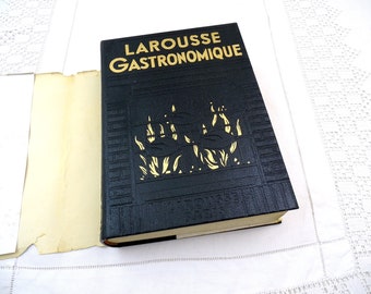 Grand livre de cuisine français vintage avec 8 500 recettes La Rousse Gastronomique 1087 pages écrit en français, 1938 Livre de cuisine française