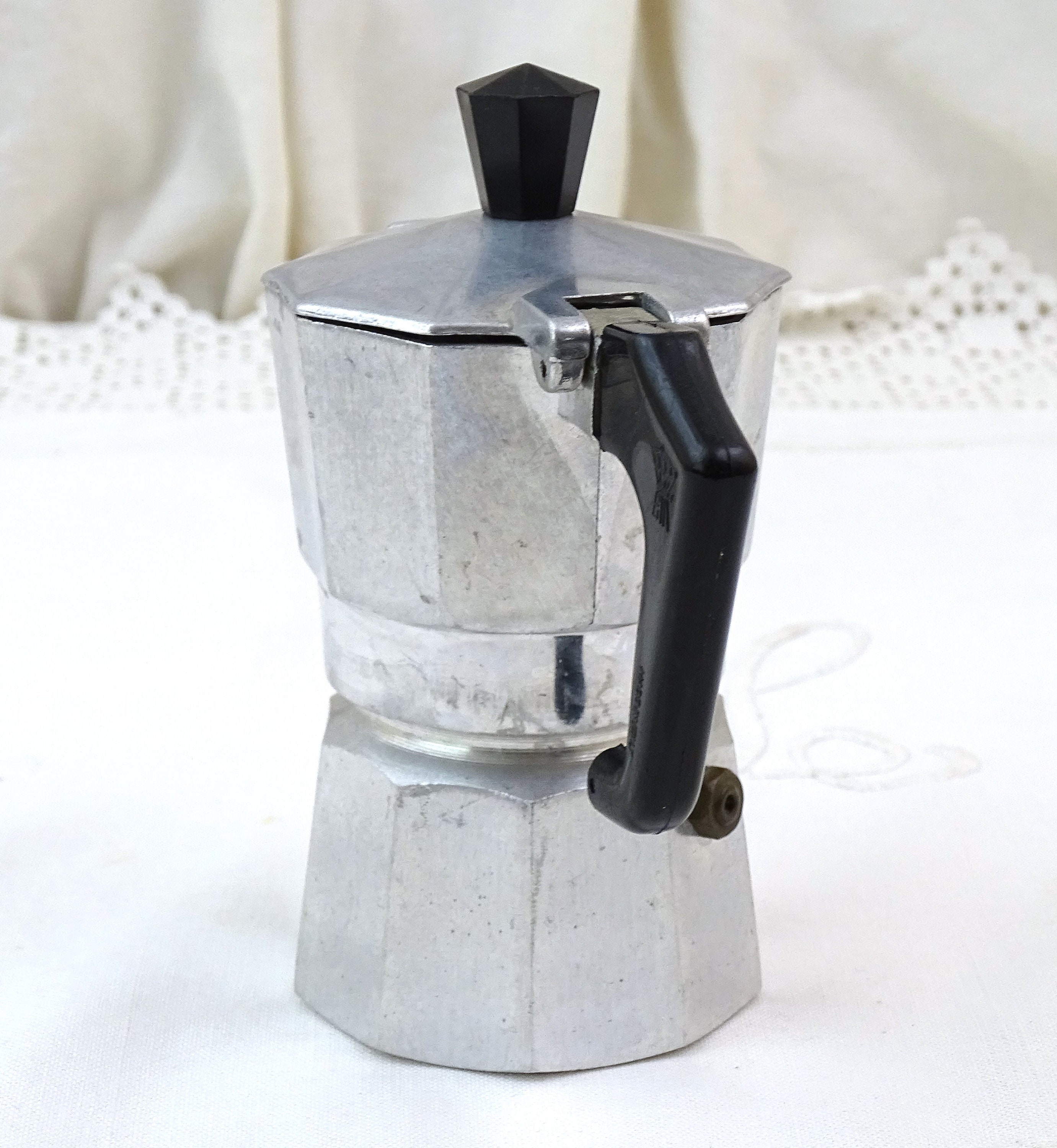 Laca Fetiere Vintage Large Stove Top Espresso Coffee Maker Made in Italy 