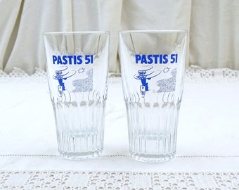 French Vintage Iconic PASTIS 51 Water Carafe, Glass and Pourer French Cafe  Bar Chic 