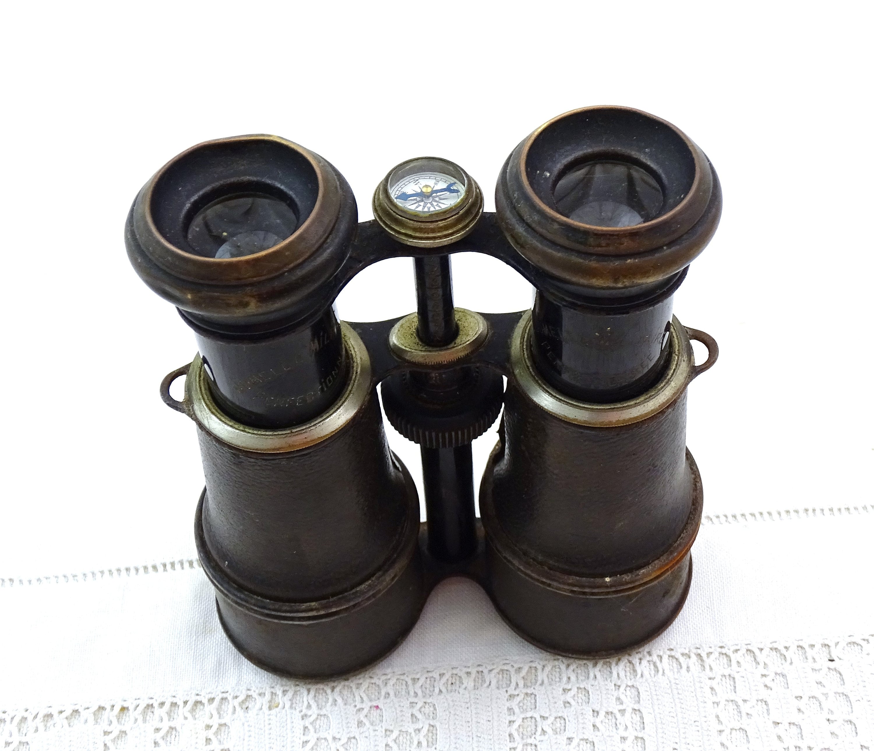 Paire De Jumelles Militaires Anciennes 8x - Jumelle De Tir - État-major