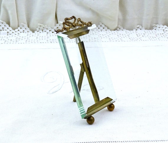 アンティーク雑貨 Old French glass ribbon frame. Old French glass ribbon frame.