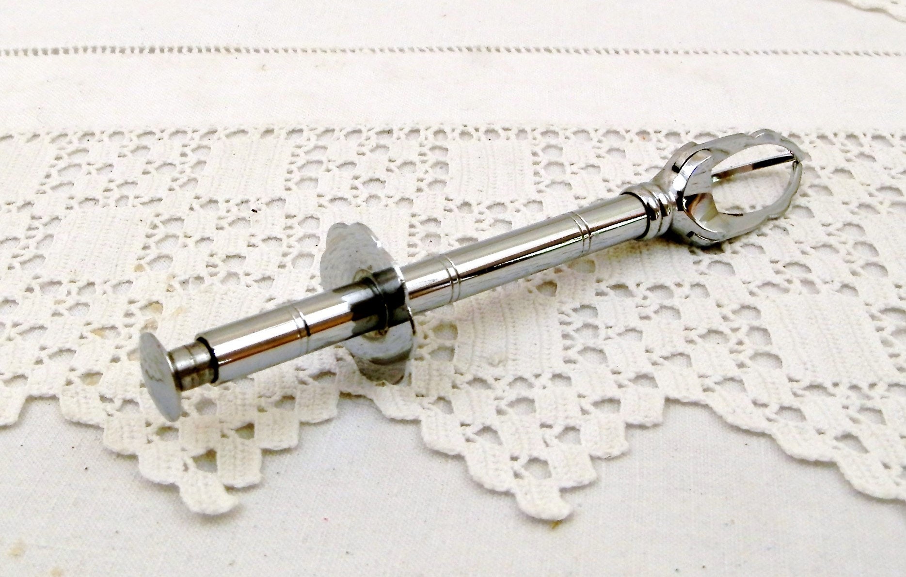 Vintage Sugar Tongs / Sugar Pincers with Satin Lined Box from France