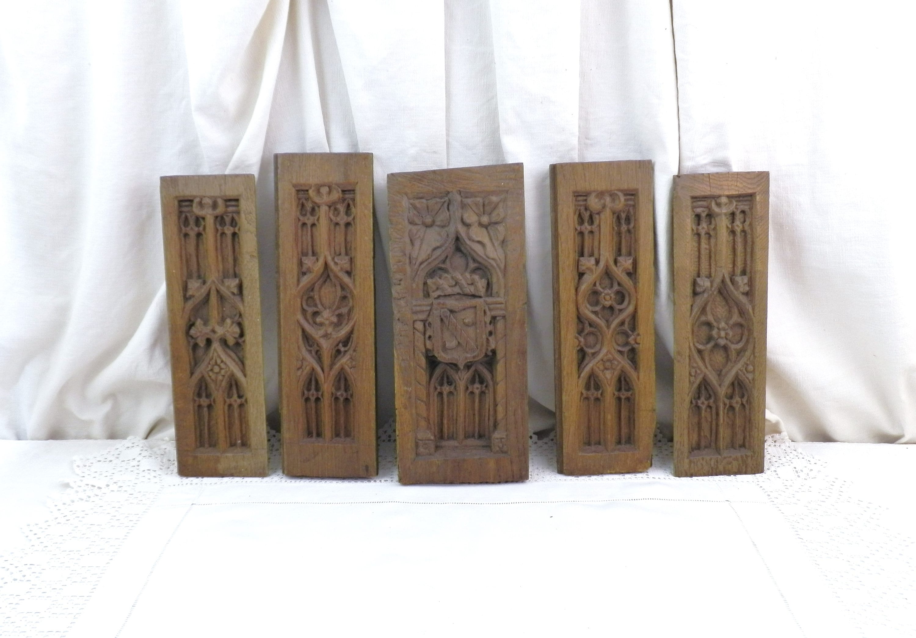 Französische antike geschnitzte Eiche Panel mit | Etsy