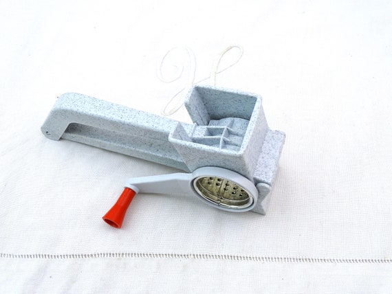 Vintage French Hand Held Cheese Grater, Retro 1980s Kitchenware Grating Accessory from France, Mouli Grater Kitchen Cooking Item