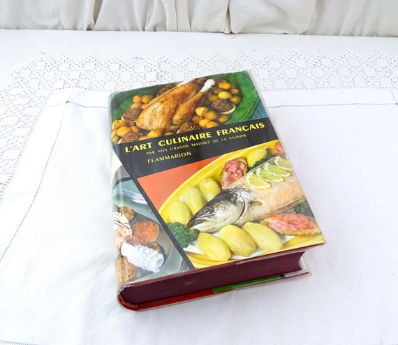 Large Vintage French 1957 Cookbook with 3760 Recipes L'art Culinaire Francaise by Flammarion 1045 Pages Written in French, Cook Book France