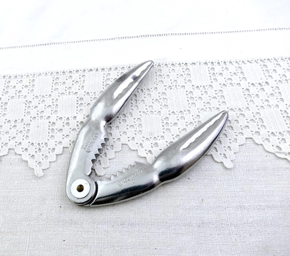 Vintage Cracky West German Lobster Crab Shell Cracking Pincers made of Metal by Westmark, Retro Shellfish Dinning Accessory from Germany