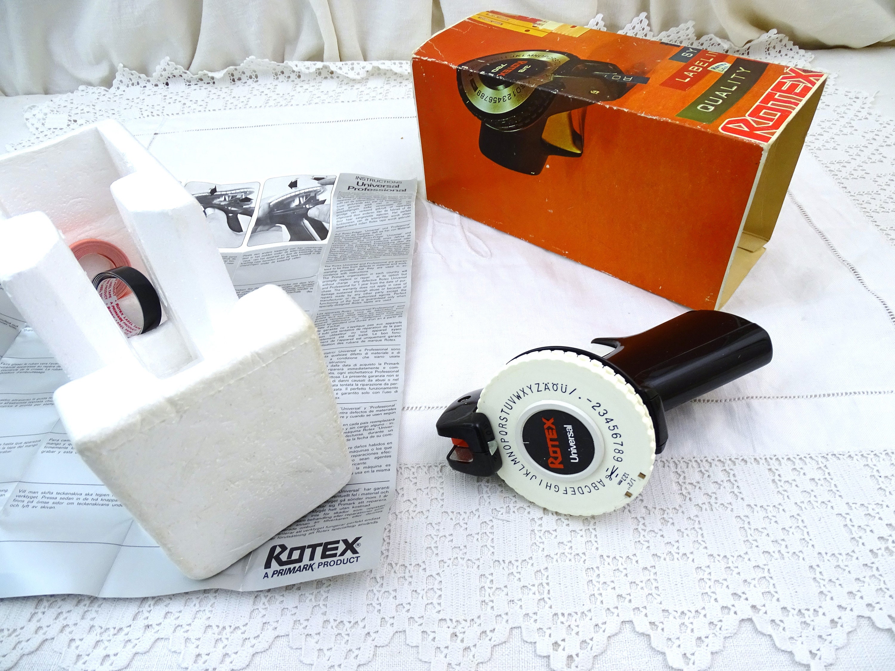 Vintage Rotex Compact Labeler with original box