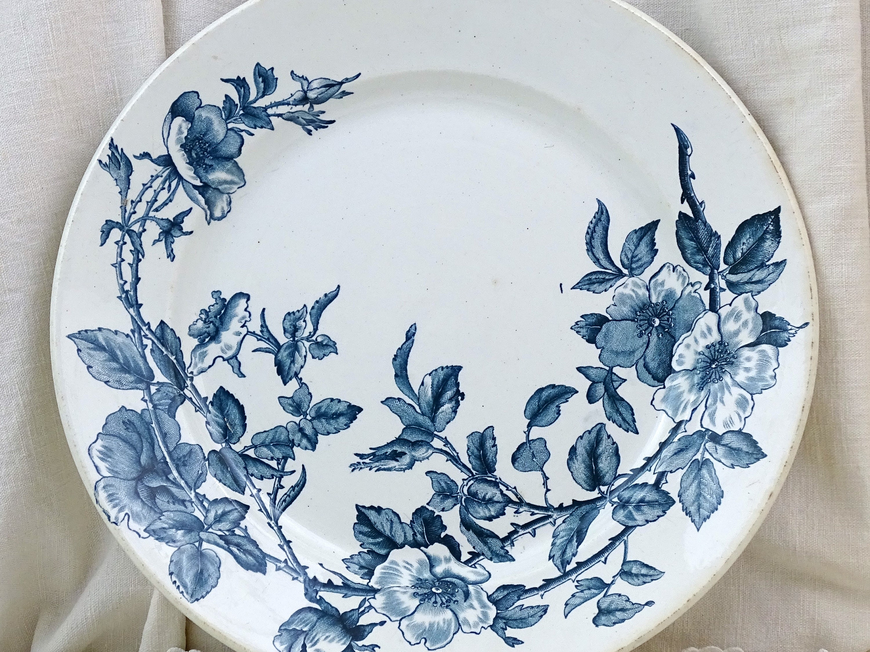 SALE* Creil et Montereau【Louis XV】平皿23cm/クレイユモントロー