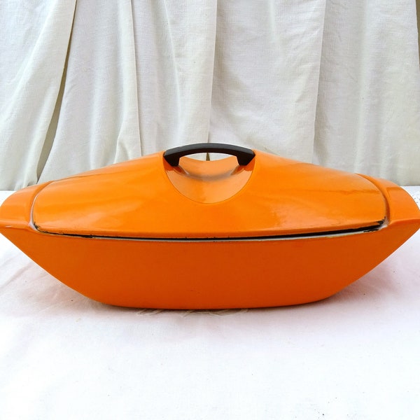 A Fabulous Vintage Le Creuset 35 ~ Elysees Yellow ~ Raymond Loewy Casserole/dutch Oven/coquelle ~ 1950's ~ Made in France - Finland