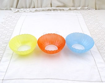 Lot 1 bol 1 coupelle opaline huile Dulcine vintage - Arts de la table