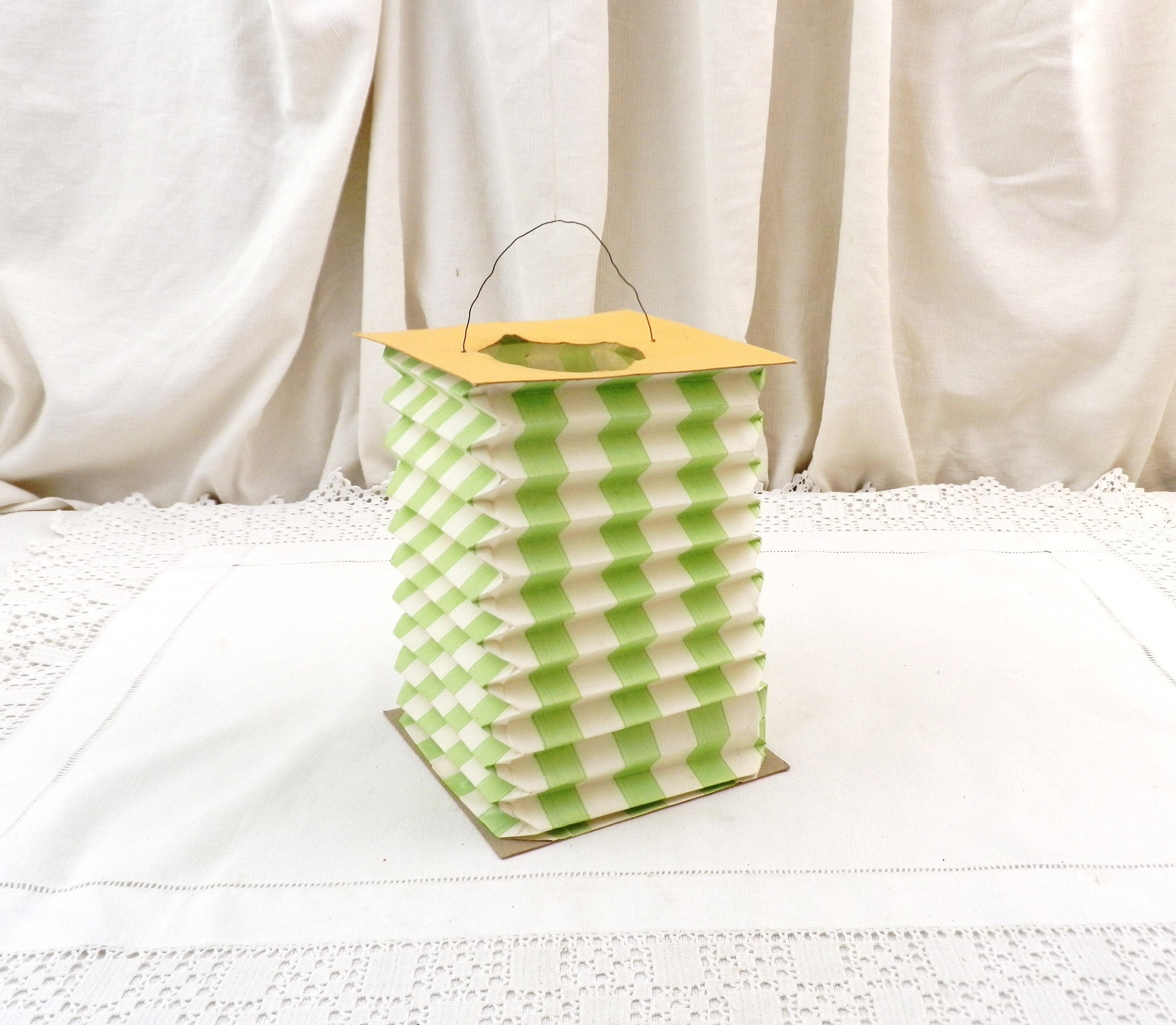 green square paper lanterns