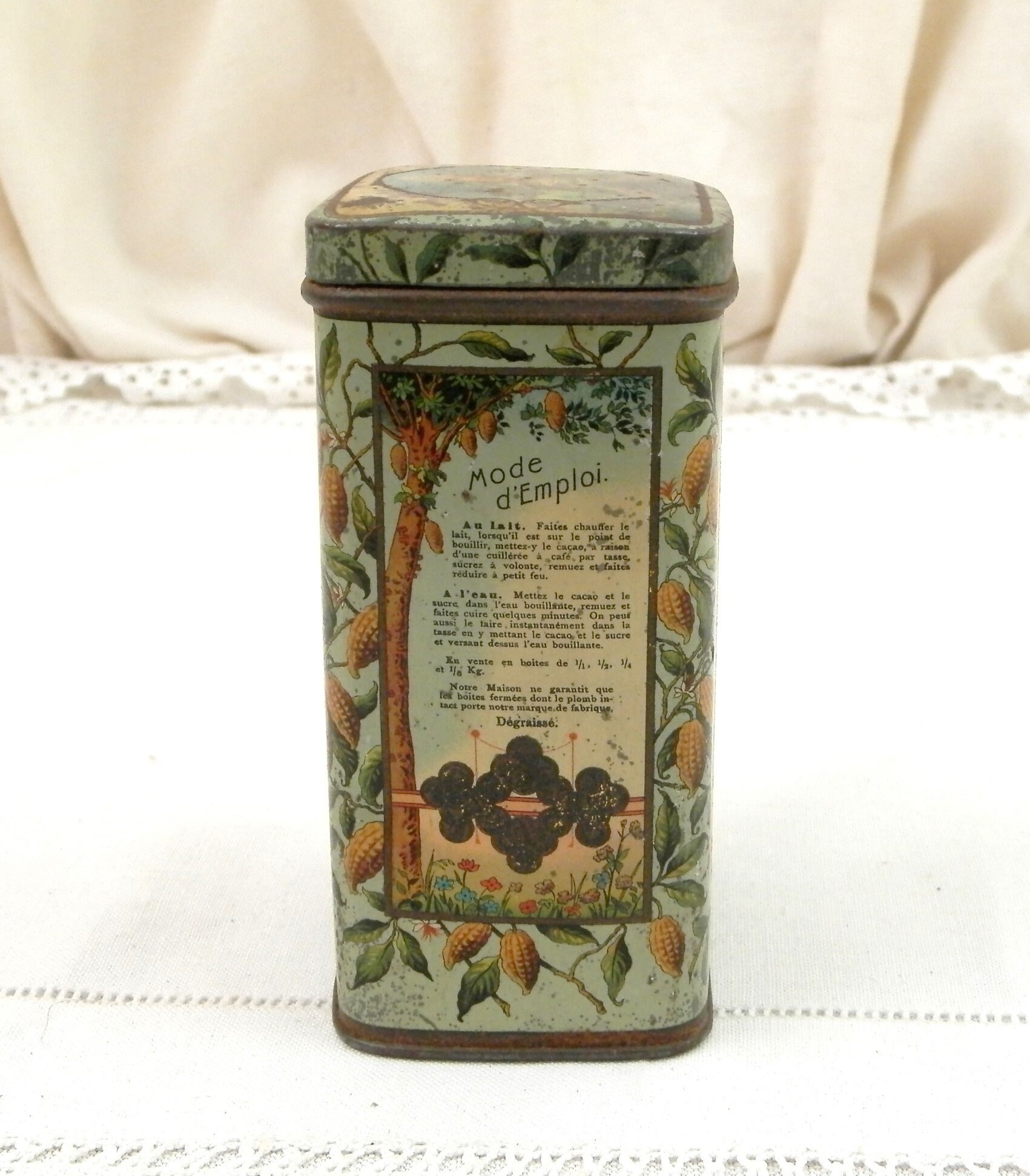 Antique 19th Century French Cacao Pur Hollandais Bensdorp Lithographed ...