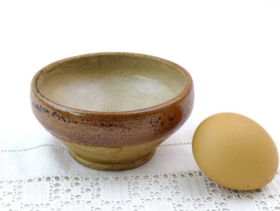 Small French Vintage Rillette Bowl from Sarthe, Retro Traditional Paté / Confit Dish from Western France, Country Farmhouse Kitchen Dish