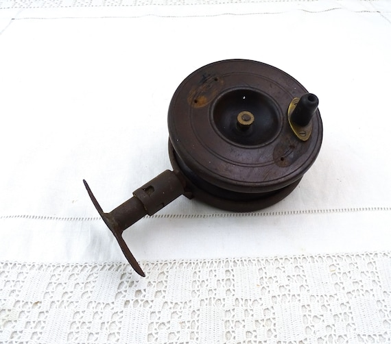Antique French Large Wooden Fishing Reel With Metal Mount, Vintage Fishing  Line Accessory From France, Old Victorian Seaman Gear Made Wood -   Canada