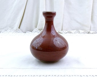 ヴィンテージ日本製陶器花瓶：錆色のツイスト - Etsy 日本