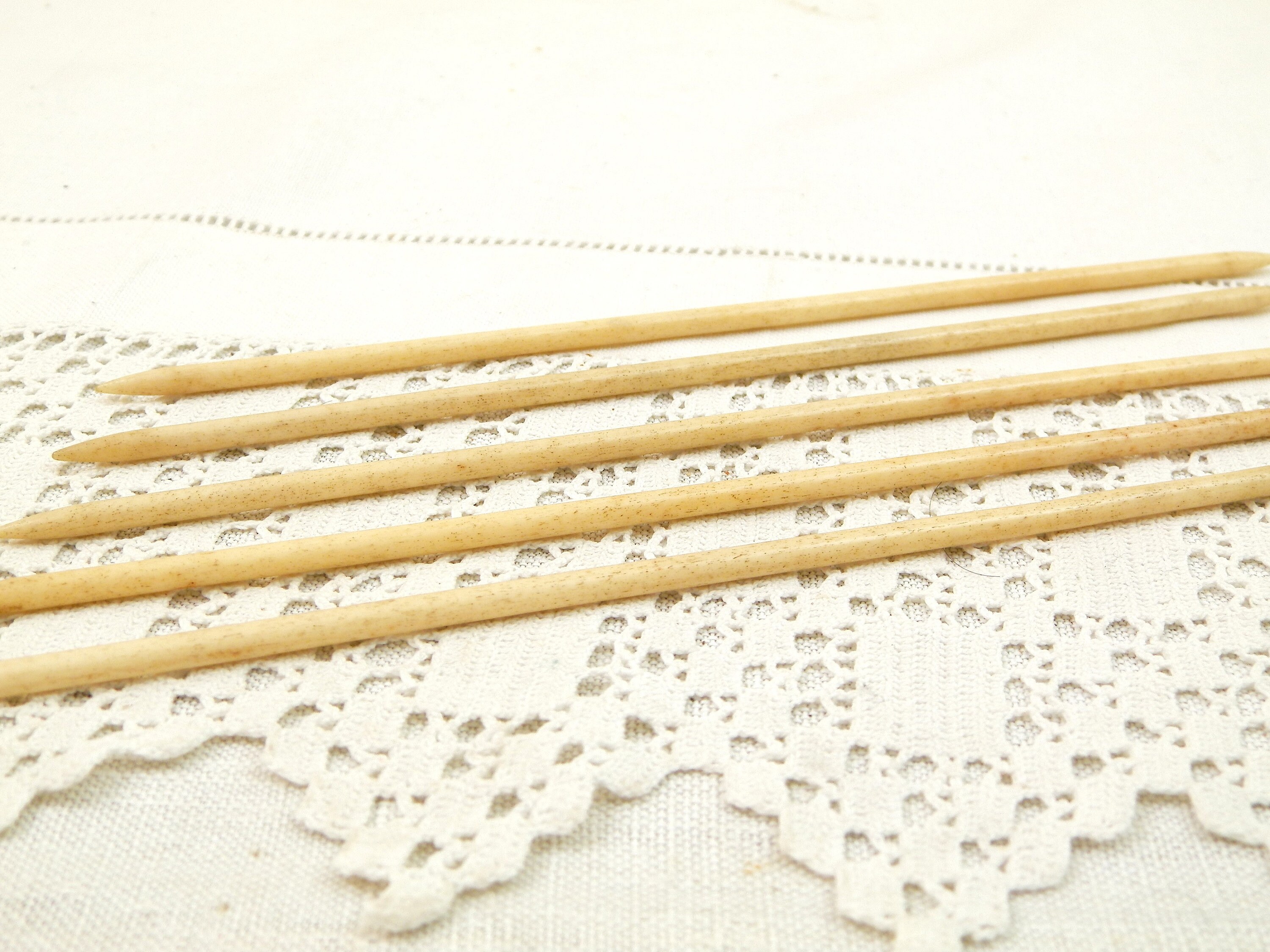 3 Sets of Vintage Double Pointed Knitting Needles in packages