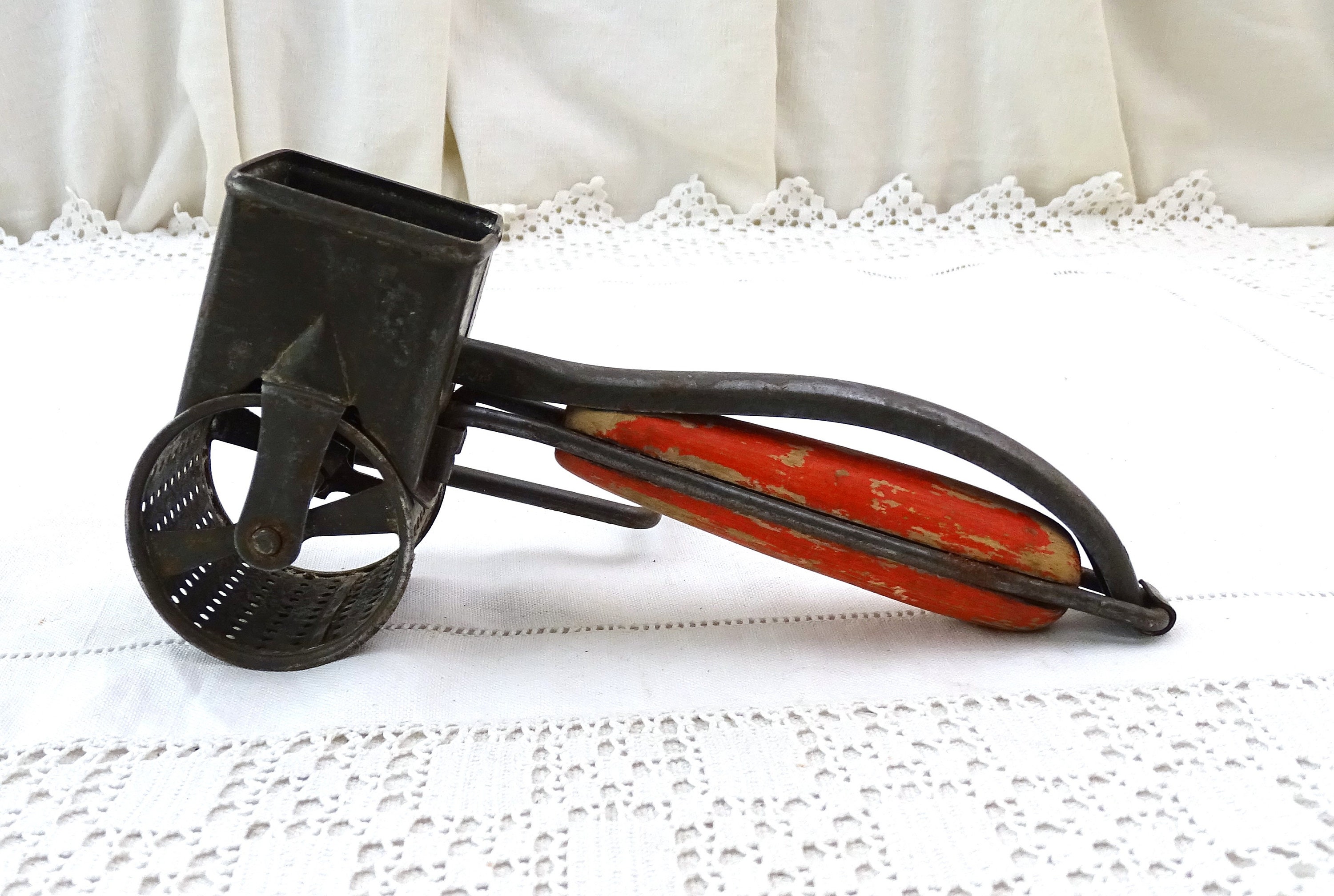 Vintage Mouli Hand Cheese Multi Purpose Hand Crank Grater Made in