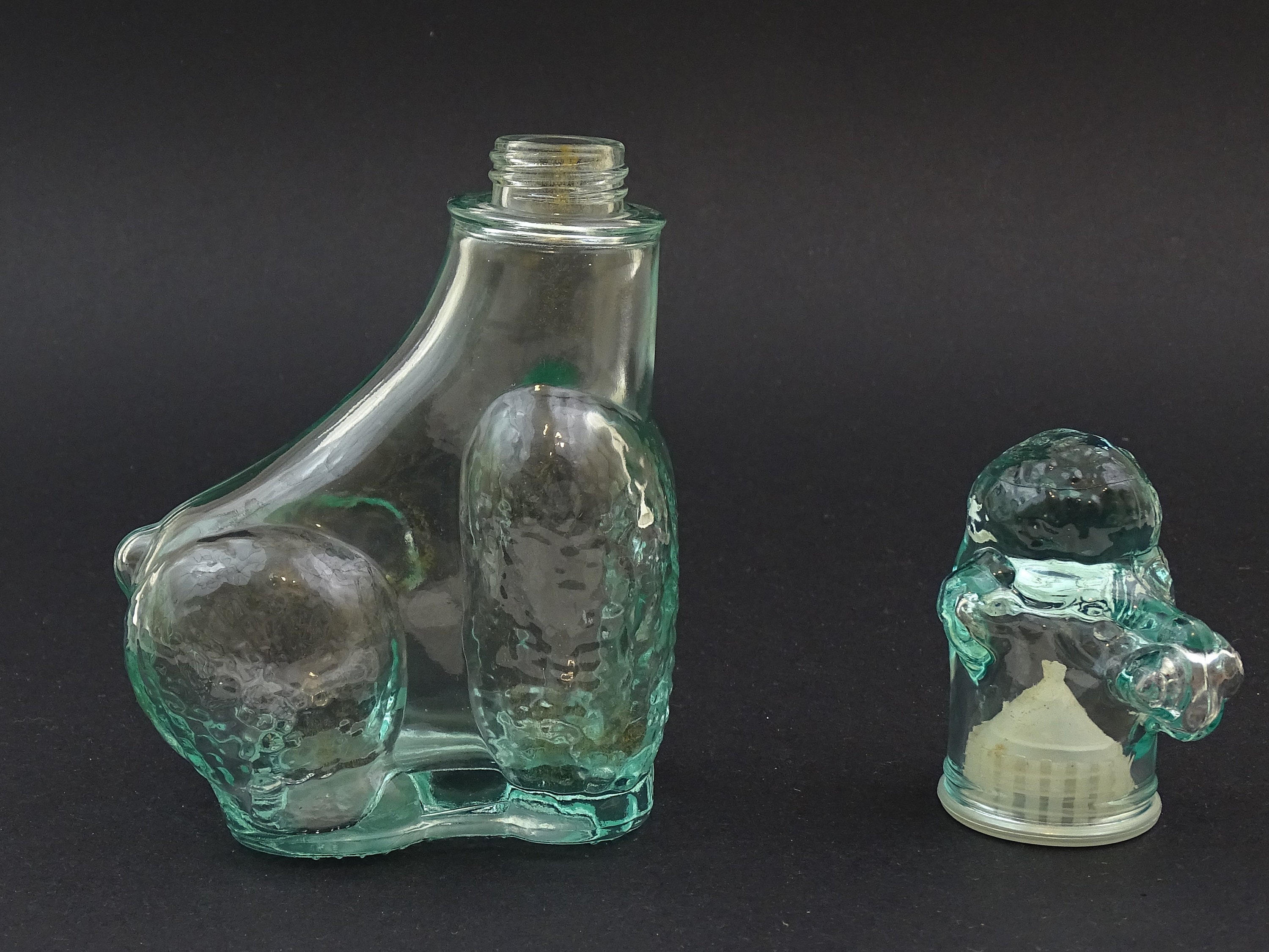 Vintage Italian Vetreria Etrusca Clear Glass Sitting Poodle Vintage Italian Vetreria Etrusca Clear Glass Sitting Poodle