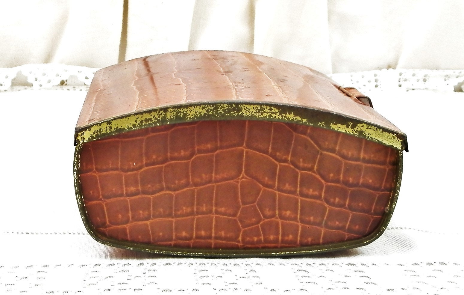 French Crocodile Skin Suitcase - DA3718087