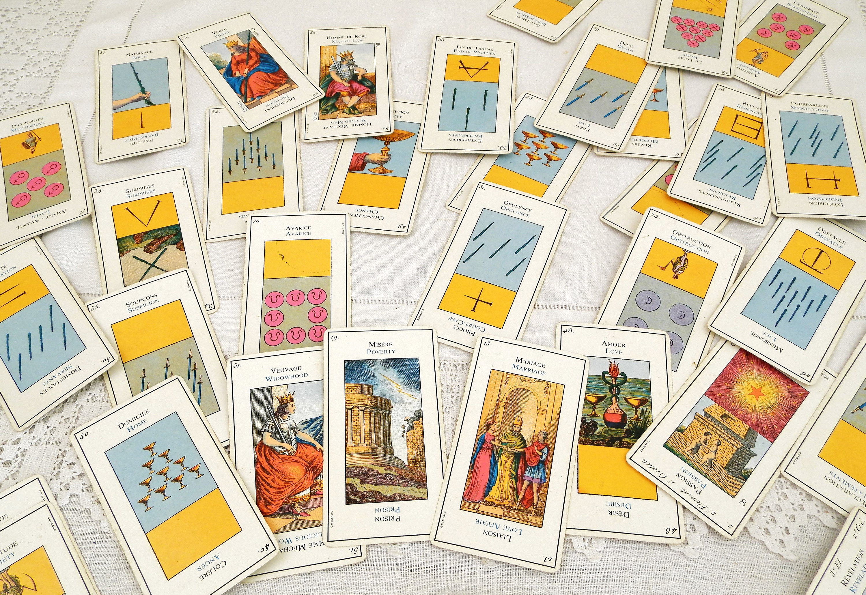 趣味・スポーツ・実用 GRAND ETTEILLA EGYPTIAN GYPSIES TAROT GRAND ETTEILLA EGYPTIAN GYPSIES TAROT - 1969 TAROT CARD DECK