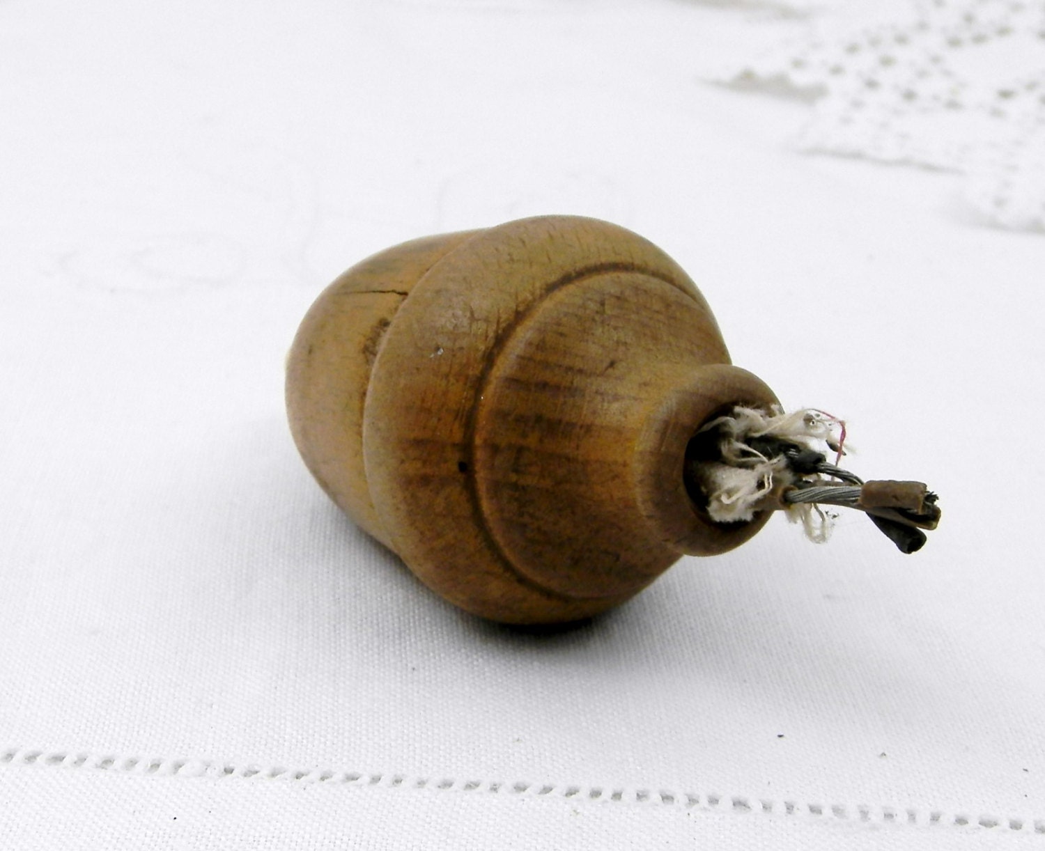 Antique French Wooden Light Switch, French Country Decor, Steampunk