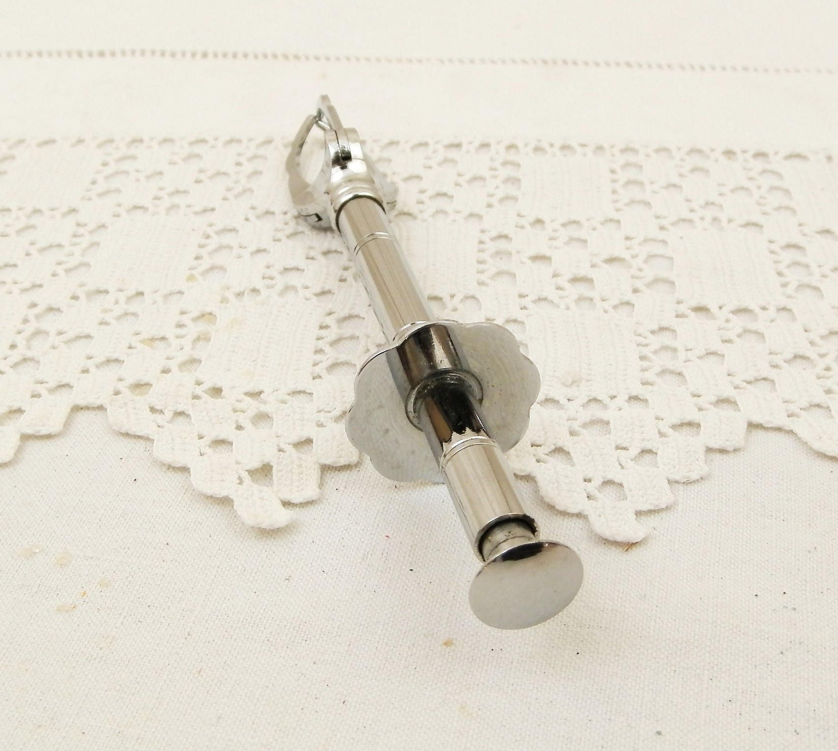 Vintage Sugar Tongs / Sugar Pincers with Satin Lined Box from France