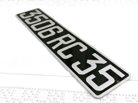 Vintage French Car License Number Plate / Vehicle Plate, Placophist Collection, Vintage Home Interior, Man Cave Decor Normandy France