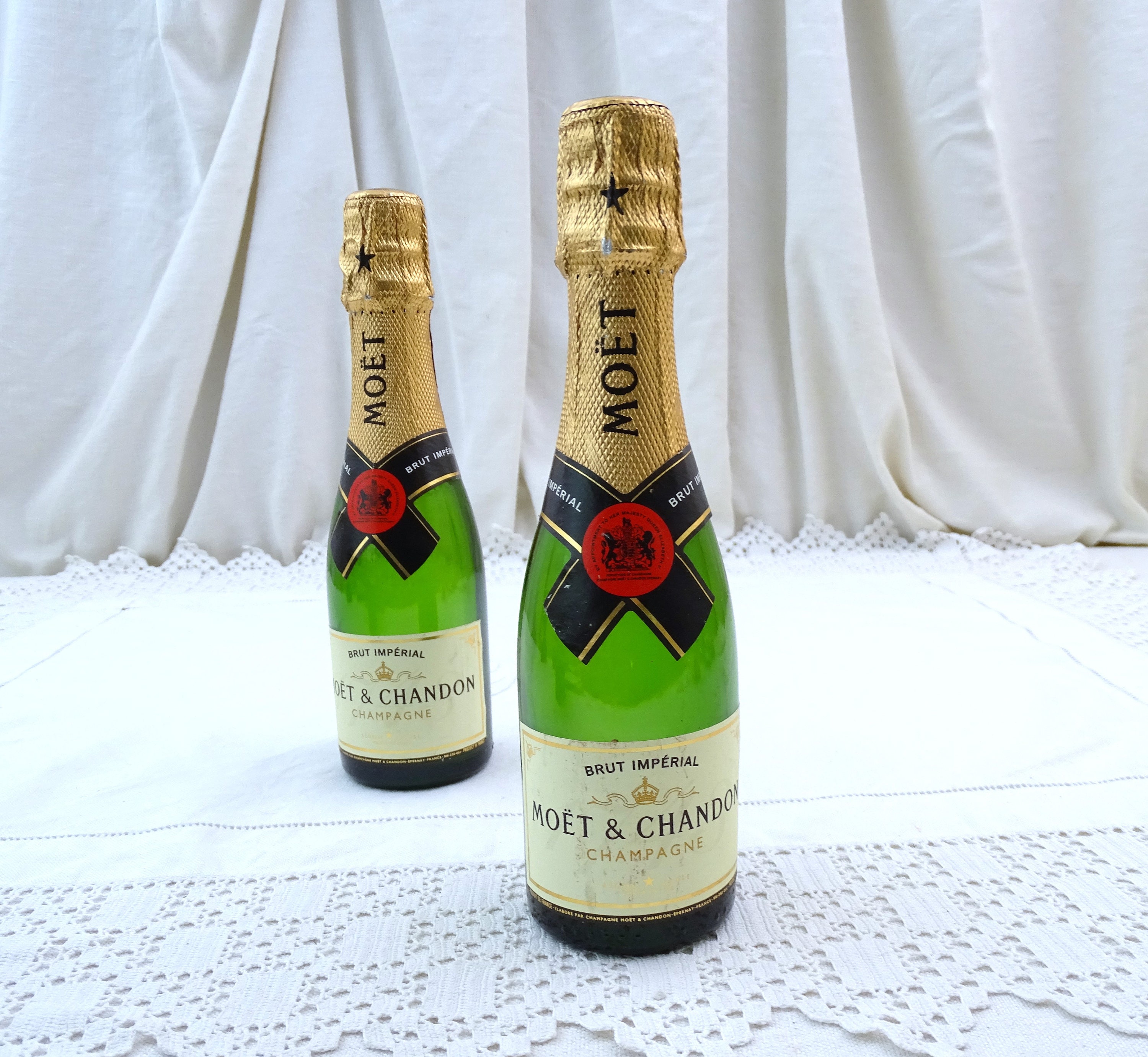 EMPTY Shop Display 2 Small Vintage French Moet et Chandon