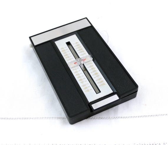 Vintage Unused 1960s / 1970s Pop Up Telephone and Address Index Card Book, Retro Phone Flip Up Number File from France, Old Style Office