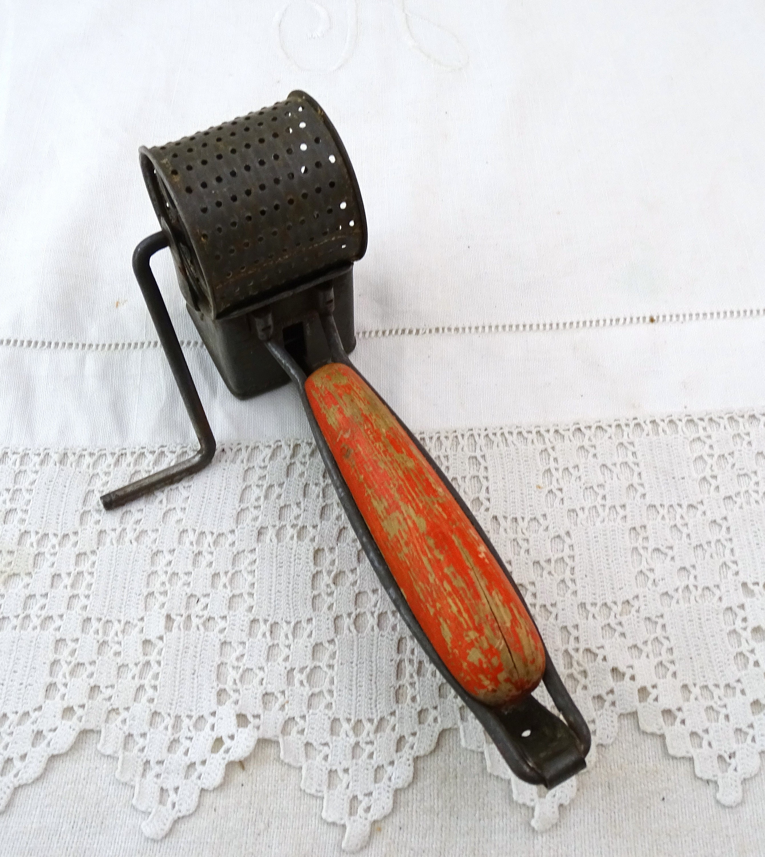 Vintage Mouli Grater / French Kitchenalia Cheese /wax /soap Grater