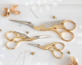 Large Crane Scissors - Large Shears - Scissors - Sharp Scissor - Stork Scissors - Large, Medium or Small Crane Scissors - Fancy Scissors