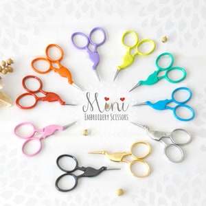 Embroidery Scissors Colorful Mini Scissors Shears Mini Ribbon