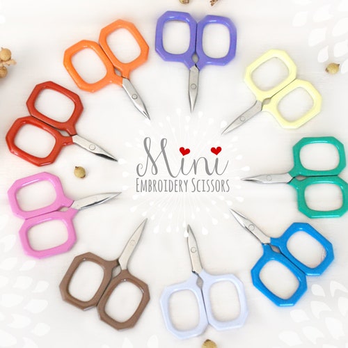 Embroidery Scissors Colorful Mini Scissors Shears Ribbon Etsy