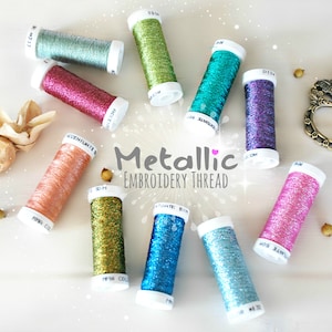 Metallic Embroidery Thread - Accentuate Metallic Filament Thread - Metallic Thread - Metallic Filament for Embroidery - Stitching Thread