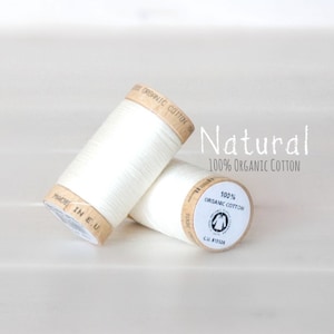 GOTS Organic Cotton Thread: TC-4801, Natural White, 300 Yards