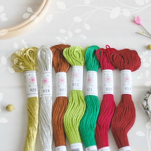 Julbroderigarn: Sublime Broderitråd i bomull, 7 färger