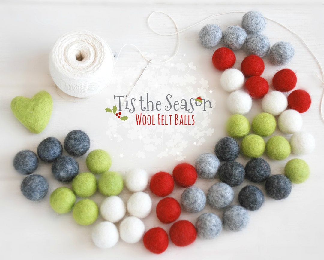 Felt Balls Christmas Felt Balls 3 100 Wool Felt Balls 50 Wool Felt