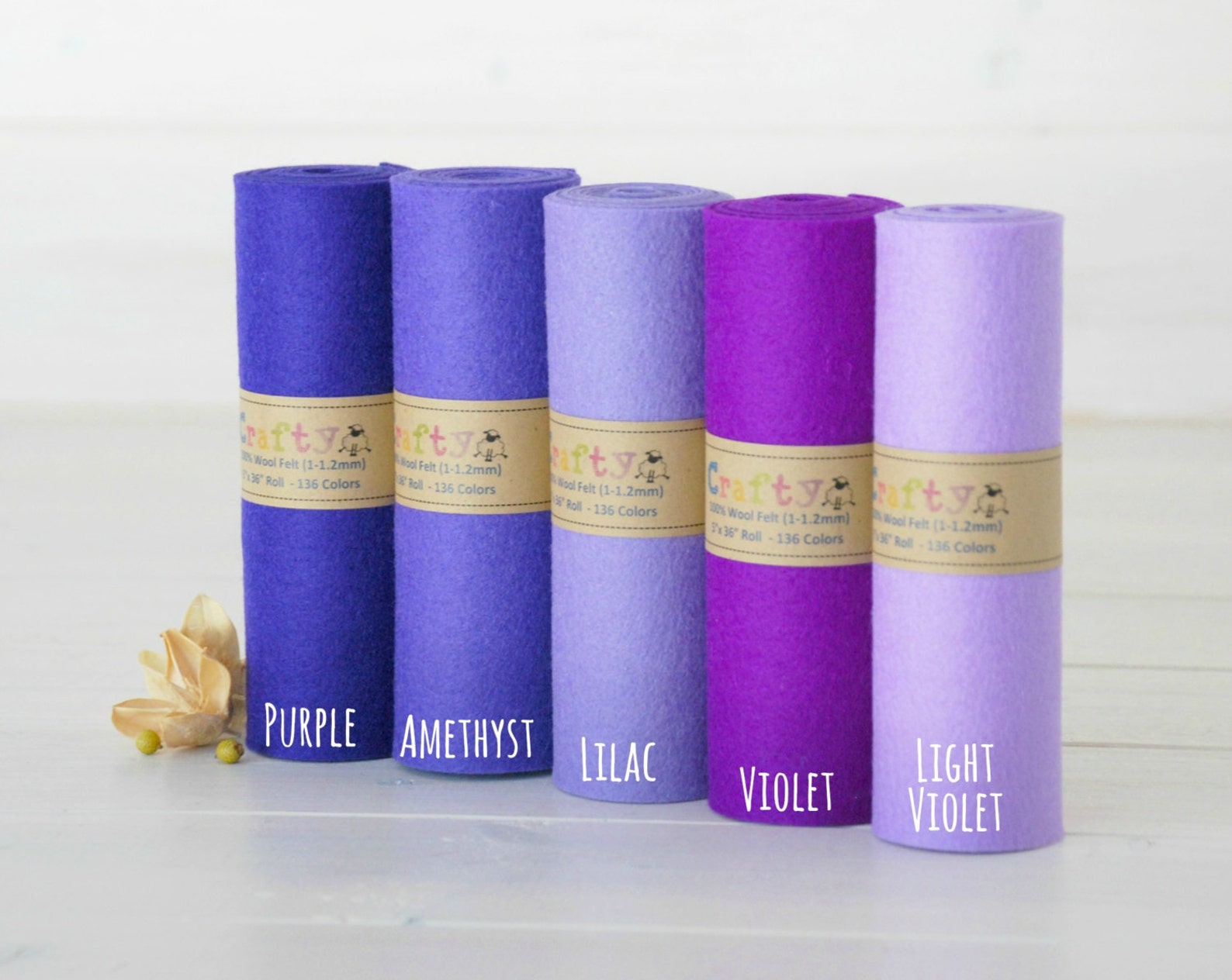 100 Merino Wool Felt Roll 5 X 36 Wool Felt Roll Etsy