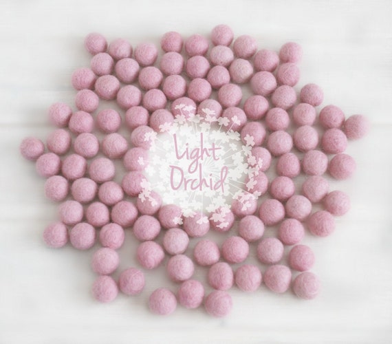 Felt Balls - Pastel Bundle Felt Balls - 100% Wool Felt Balls - (18