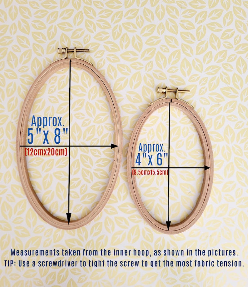 Oval Embroidery Hoops Wooden Embroidery Hoop Embroidery Etsy