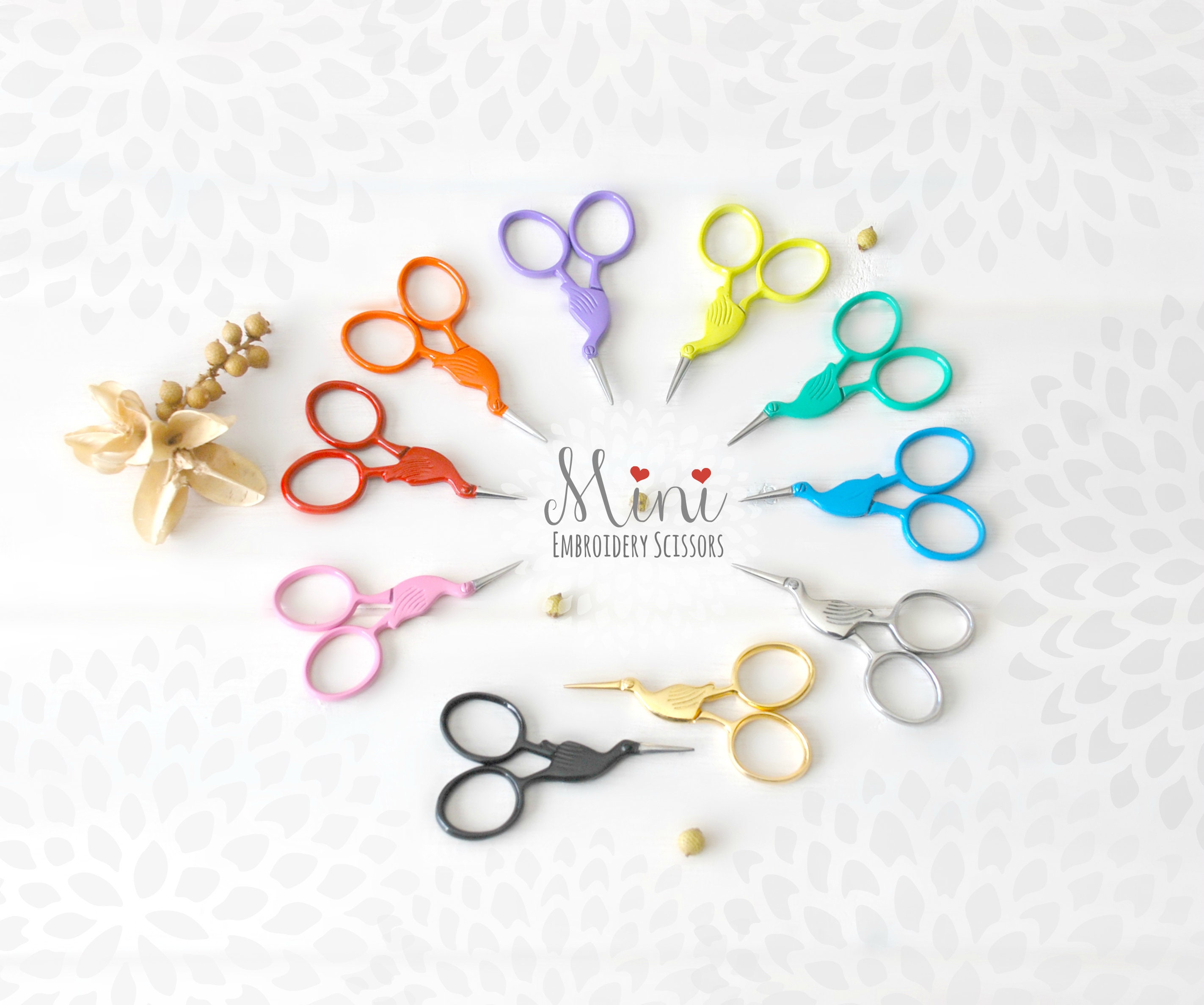 Embroidery Scissors Colorful Mini Scissors Shears Mini Ribbon