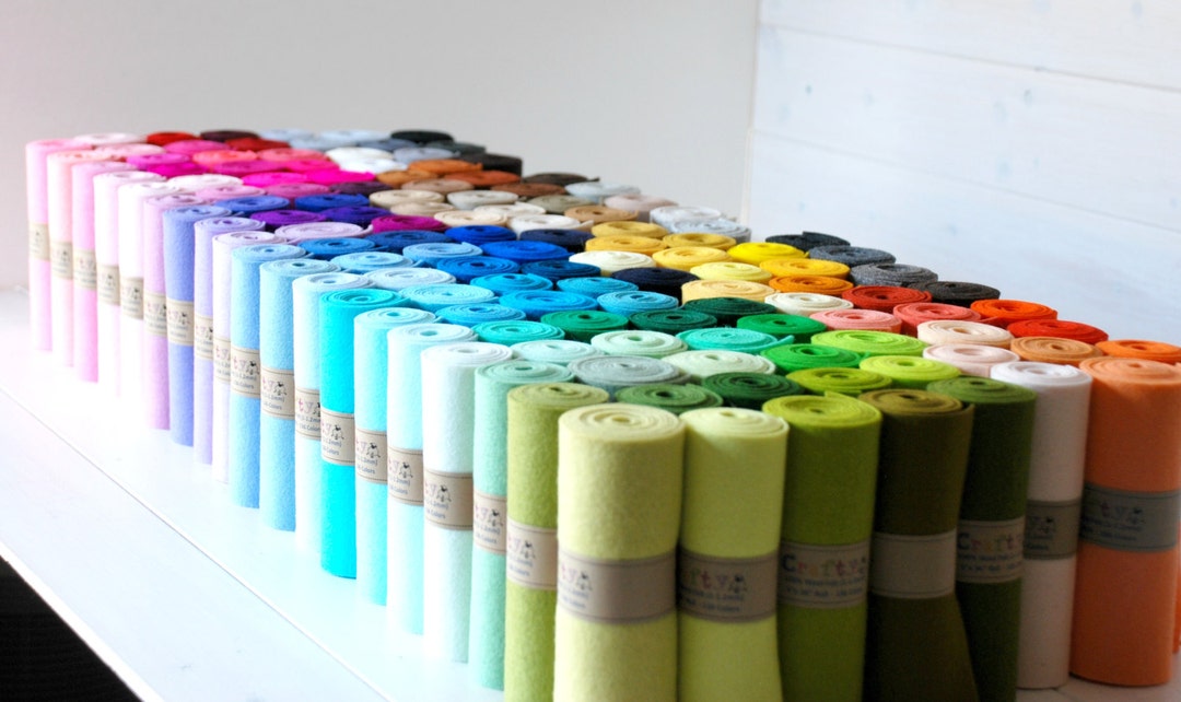 100 Wool Felt Roll 5 X 36 Wool Felt Roll Etsy