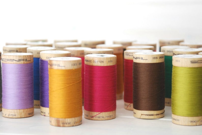 GOTS Organic Cotton Thread: TC-4801, Natural White, 300 Yards image 4